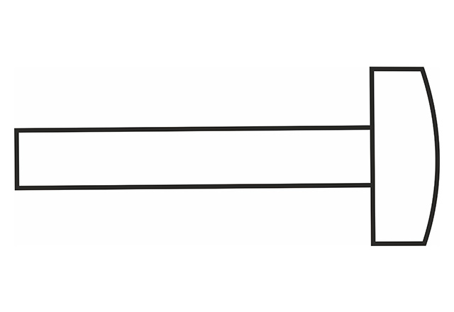 Nit łeb walcowy